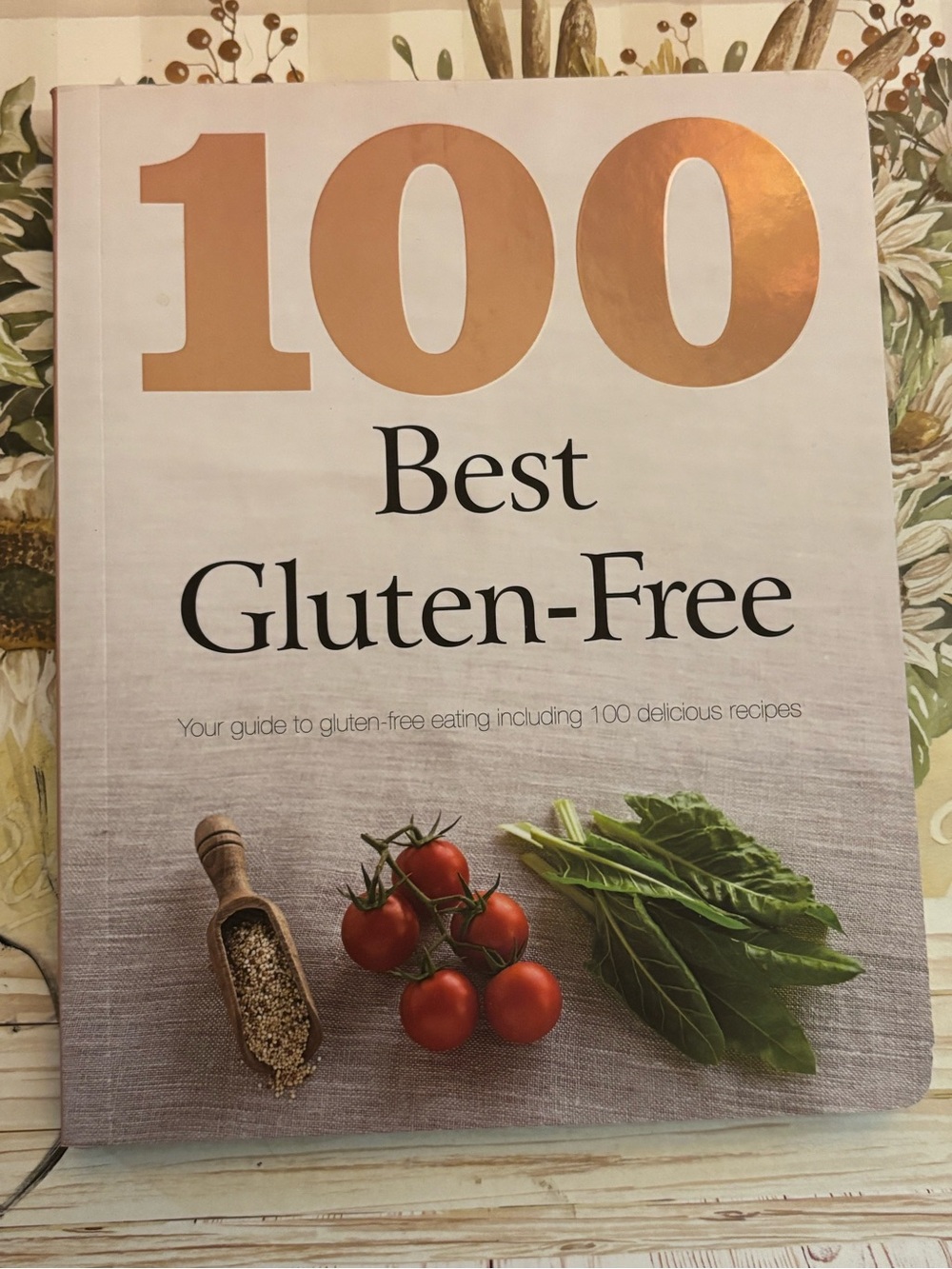 100 Best Gluten-Free Cookbook - White & Copper Accent